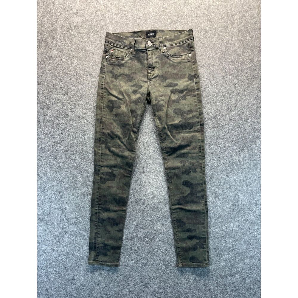 Hudson Jeans Womens Size 26 Nico Midrise Ankle Skinny Camouflage‎ Stretch Denim